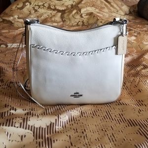 Coach Ivory/Multi Leather Crossbody